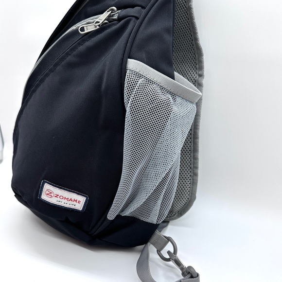 ZOMAKE SLING BAG BLACK ADULT 17" TALL. BACKPACK. Hiking, pickleball, diaper bag - Picture 3 of 5